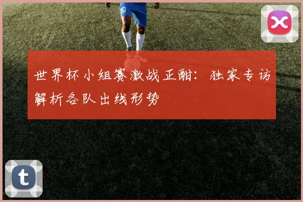 世界杯小组赛激战正酣:独家专访解析各队出线形势