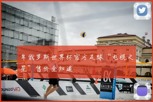 年俄罗斯世界杯官方足球“电视之星”售价全知道